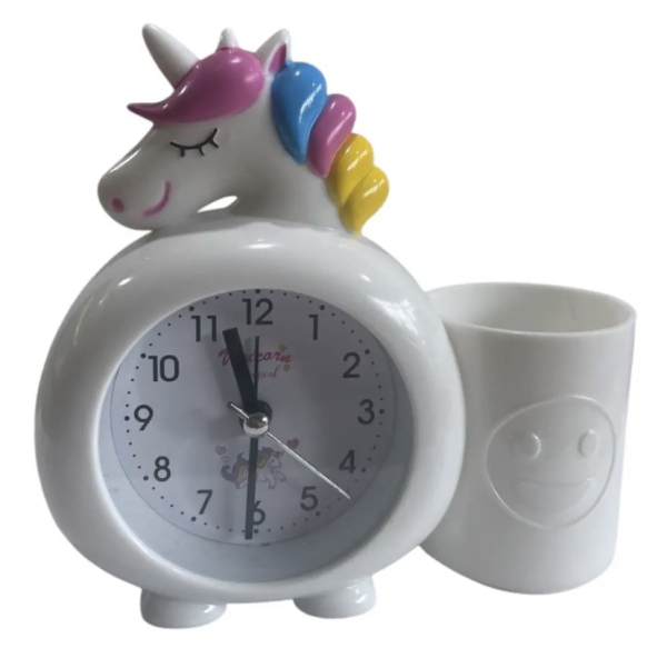 Будильник «Єдиноріг» з підставкою для ручок - фото 1