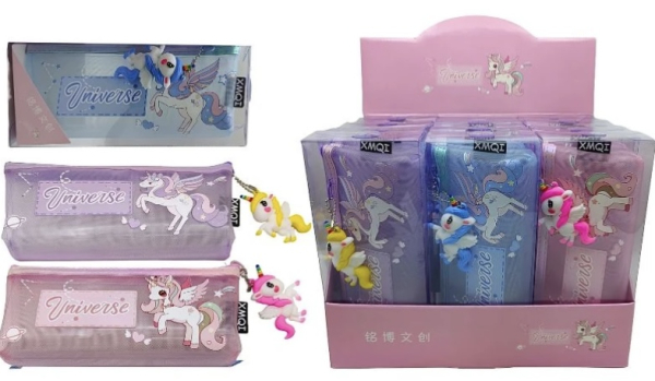 Пенал-косметичка з брелоком «Єдиноріг» - фото 1