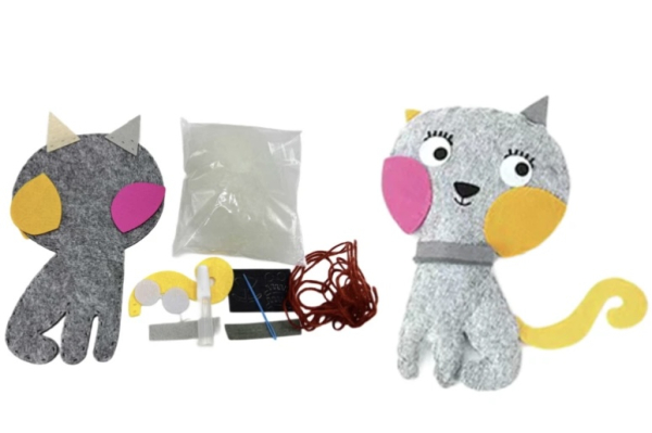 Набір для творчості з фетру 8991-1 «Зший котика», 23 см - фото 1