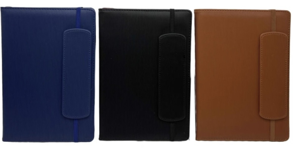 Щоденник А5 недатований, екошкіра, гумка «Рубчик», 150 арк. - фото 1