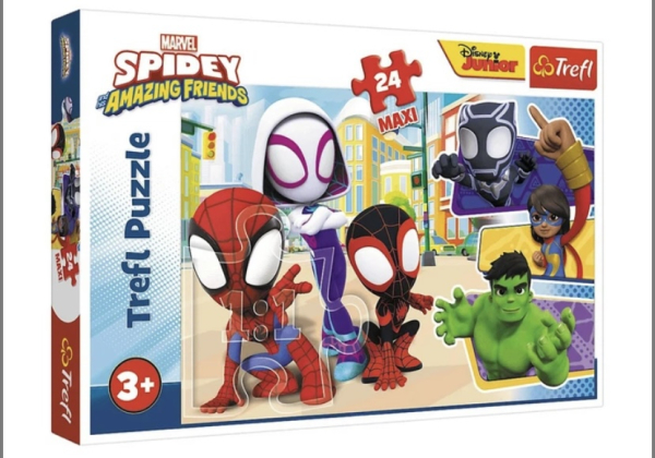 Пазл "Спайдермен та його друзі. Дісней Юніор", 24 элемента Trefl - фото 1