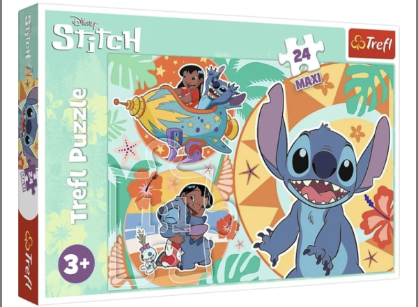 Пазл Trefl Disney Maxi Веселий день Lilo & Stitch 24 елементи - фото 1