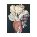 Алмазна мозаїка Люди, квіти. Дівчина-півон 1, 30х40см, полотно на підрамнику, Dreamtoys (56043-2)