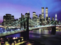 Алмазна мозаїка «Вогні мегаполісу», 30*40см, на підрамнику (H8233)