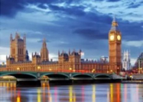 Алмазна мозаїка Вестмінстерський палац 30*40 см з рамкою 41 *31*25 см (H8460)