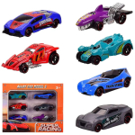 Набір дитячих металевих машинок A-Toys 587-17. У комплекті 6 спортивних моделей