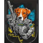 Картина за номерами патріотична Пес Патрон "На варті порядку" 40*50 см. UA11672