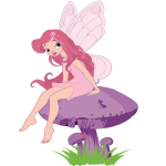 Картина за номерами Strateg Фея на грибочку розміром 30х30 см ES072