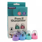 Точилка офіс. з контейнером "Конус",mix4, 12шт/етикетка 