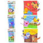 Книжка-шуршалка м'яка 3 види мікс, 66530A-1/2/3 