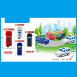 Машина арт. 399-363 (600 шт./2) 4 кольори, пакет 14*7,5 см  