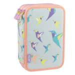 Пенал-книжка на 3 відділення, з наповненням, 49 предметів Sugar Colibri 081364SCL 753156 Milan