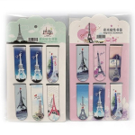 Закладка-магніт Париж 6*2см карт 1шт/етик (36)