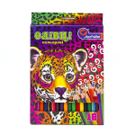 Олівці кольорові 18 кольорів Леопардик 7303A6-18 752906 Josef Otten