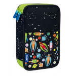 Пенал шкільний з наповненням Super Heroes Space TM Milan 081264SSB