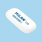 CMM118 Гумка овальна TM MILAN 6,3*2,8*0,9см, mix 18шт/етик (18)