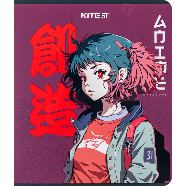 Зошит шкільний Kite Anime K24-238, 24 аркуша, клітинка - фото 3
