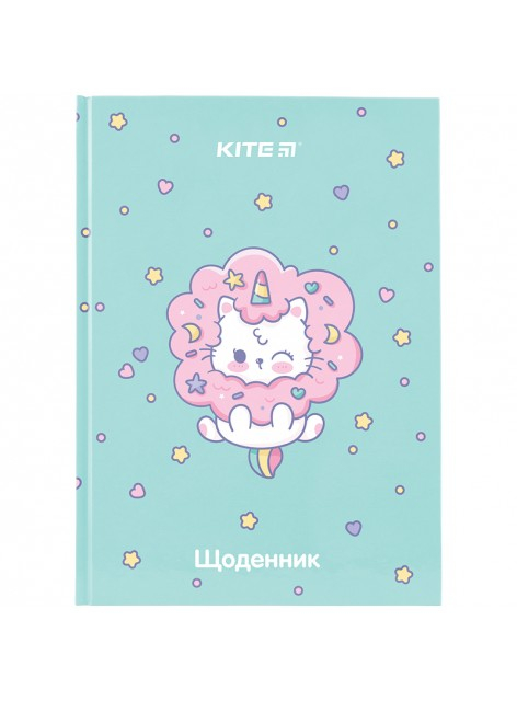 Щоденник шкільний Kite Rainbow Catcorn K24-262-6