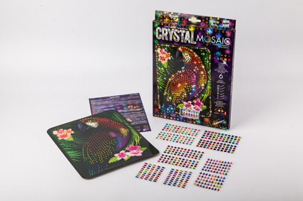 Набір для творчості DankoToys DT CRM-01-10 Мозаїка Crystal Mosaic Папуга