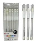 Ручка гелева Aodemei "Біла" біле чорнило 