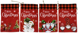 Мішок для подарунків "Новорічний" 33*22см (8030-1)