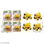 Машини арт. 3221 (240шт/2) 4 види, інерц., будтехніка, планш. 17*7,4*21см