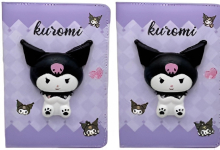 Блокнот обклад  сквіш Зайчик Kuromi клітинка 