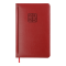 Щотижневик датов. 2025 BRAVO, A5, червоний, штуч. шкіра/поролон (BM.2706-05) - фото 1