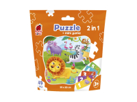 Пазли м'які 2 в 1 RK1140-06 Зоопарк 49елементів "Vladi Toys" розмір 29*29