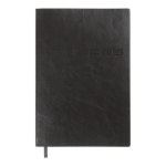 Щотижневик датований 2025 IDEAL, A5, чорний, штуч. шкіра 