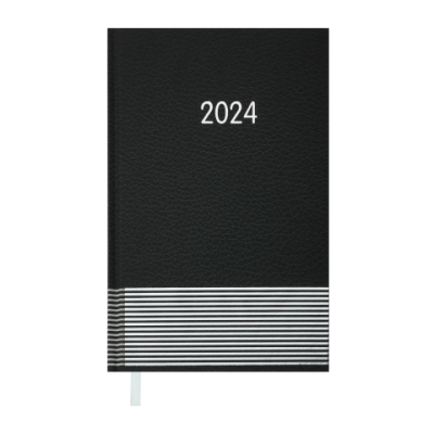 Щоденник датований 2024 А6, 336 сторінок в лінію, тверда обкладинка PARALLEL BM.2550-01 Buromax