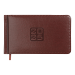 Щотижневик датований 2025 кишеньковий, Bravo, коричневий, BM.2904-25