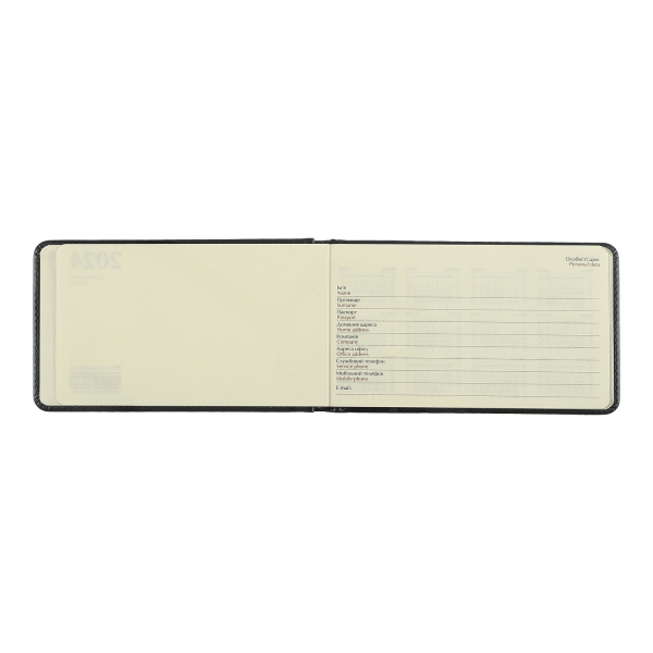Щотижневик датований кишеньковий 2025 Buromax Ideal 153х87 чорний BM.2905-01 - фото 3