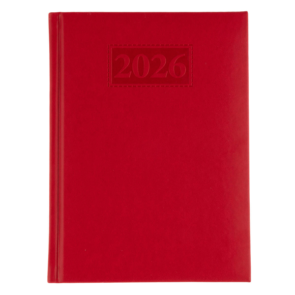 Щоденник датований A5, 2026 Gentle, червоний - фото 1