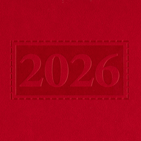 Щоденник датований A5, 2026 Gentle, червоний - фото 4