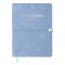 Щоденник датований A5, 2025, Velour, блакитний, BM.2134-14 - фото 1