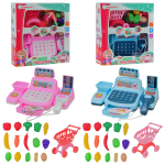 Каса з набором продуктів 2 кольори на батарейкі в коробці 21*6,4*20 см (F332-11H)