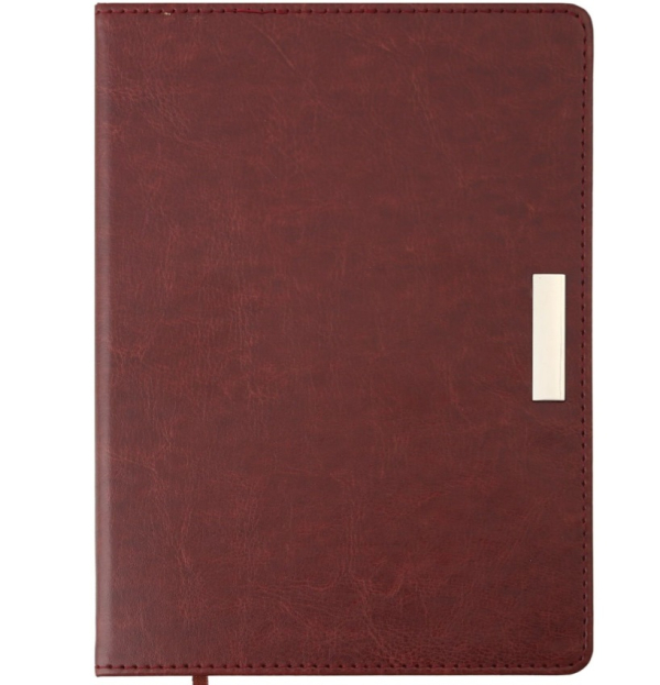 Щоденник датований 2026 Buromax SALERNO коричневий - фото 1