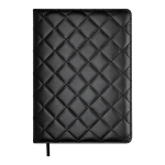 Щоденник недат. DONNA LINE, A5, чорний, штуч.шкіра/поролон, 336 стор