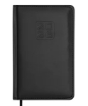 Щоденник датований 2026 Buromax Bravo зі штучної шкіри А6 336 сторінок чорний