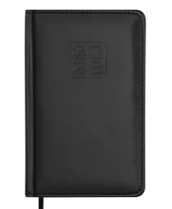 Щоденник датований 2026 Buromax Bravo зі штучної шкіри А6 336 сторінок чорний - фото 1