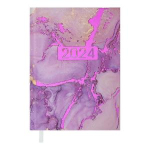 Щоденник датований 2024 MIRACLE A5 бузковий Buromax BM.2179-26