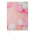 Щоденник датований 2024 ONLY A5 рожевий Buromax BM.2183-10