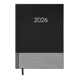 Щоденник датований 2026 PARALLEL, A5, чорний - фото 1