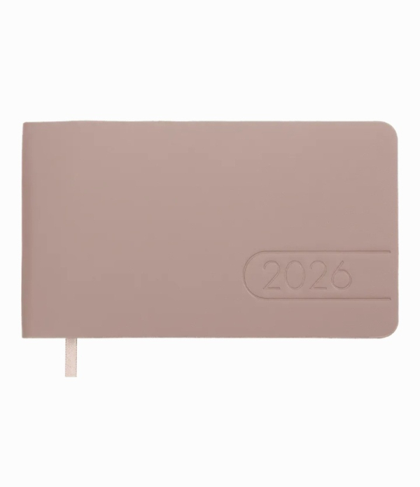 Щотижневик датований 2026 Buromax Light Morandi зі штучної шкіри 153x87 мм 128 сторінок какао - фото 1