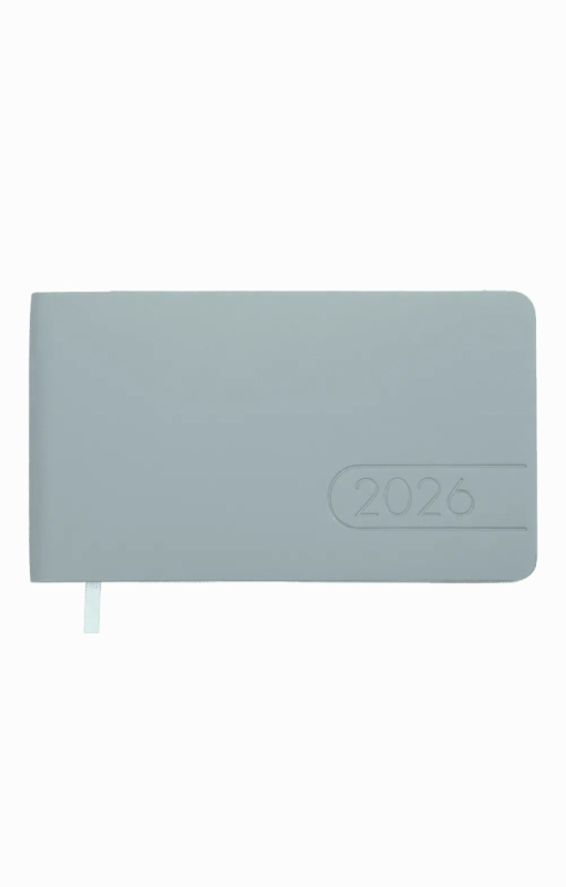 Щотижневик датований 2026 Buromax Light Morandi зі штучної шкіри 153x87 мм 128 сторінок світло-синій - фото 1