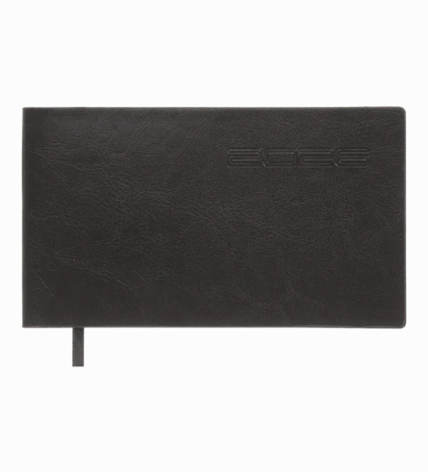 Щотижневик датований 2026 Buromax Ideal зі штучної шкіри 153x87 мм 128 сторінок чорний - фото 1