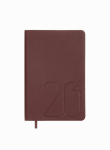 Щоденник датований 2026 Buromax Dark Morandi зі штучної шкіри А6 336 сторінок темно-червоний