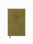 Щоденник датований 2026 Buromax Forces зі штучної шкіри А6 336 сторінок оливковий