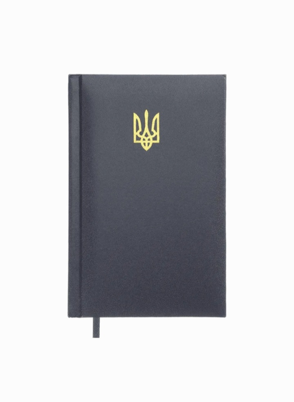 Щоденник датований 2026 Buromax Powerful з бумвінілу А6 336 сторінок темно-синій - фото 1